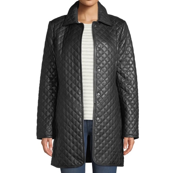 Neiman Marcus Jackets & Coats Neiman Marcus Black Quilted Genuine